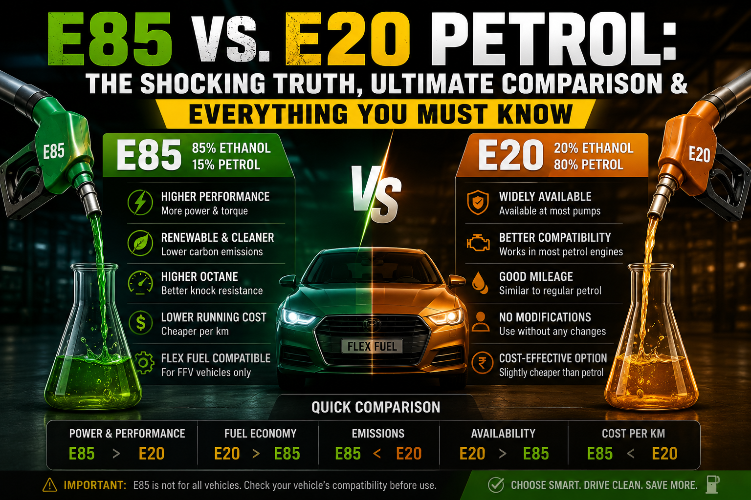 E85 vs. E20 Petrol: The Shocking Truth, Ultimate Comparison & Everything You Must Know